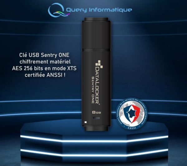 Clé USB Sentry ONE chiffrement matériel AES 256 bits en mode XTS