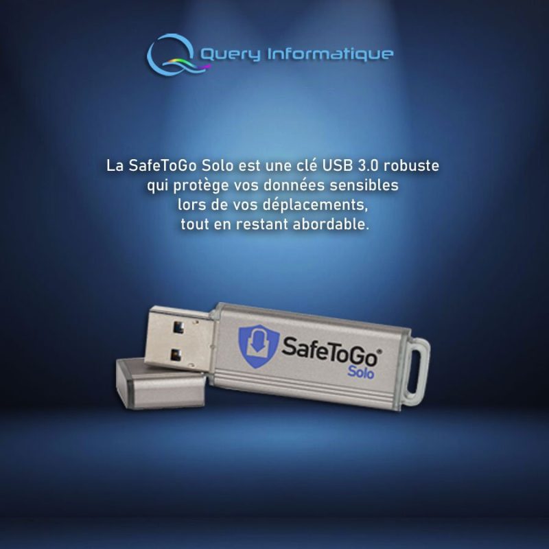 La SafeToGo Solo est une clé USB 3.0
