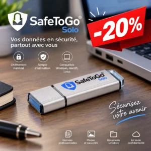 clé USB sécurisée SafeToGo Solo